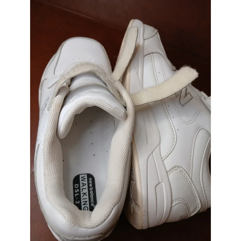 NB-New Balance 576 WALKING DSL Hook and Loop White SNEAKERS Shoes Sz 9‎ 2E #1300